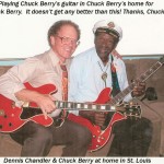 CHUCK BERRY’S HOME DEN WITH CB GUITAR IN HAND