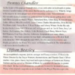 Dick Goddard & Friends CD:  Friends Dennis Chandler & Clifton Beasely Bios