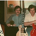 TOM SCHUCK AND DENNIS CHANDLER 1977 WITH GUITARS +