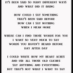 DENNIS CHANDLER LARRY BRENNER SONG TITLED WORDS LYRIC SHEET