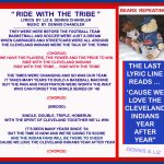 DENNIS CHANDLER THE ED U TAINER BEARS CHEER CLEVELAND BASEBALL TEAM ON