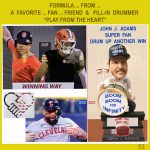 DENNIS CHANDLER THE ED U TAINER SONG COLLAGE FOR CLEVELAND BASEBALL FOOTBALL TEAMS
